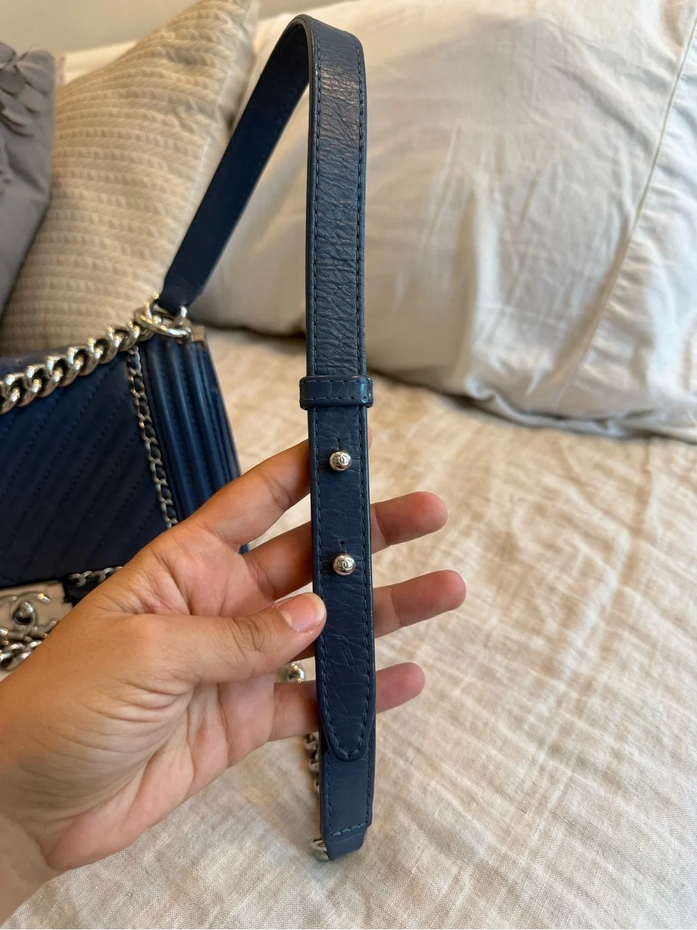 Chanel Boy Medium crinkle skin